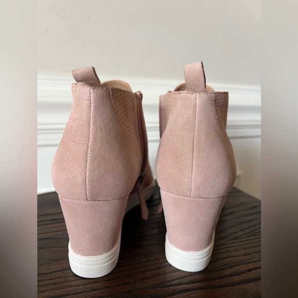 Linea Paolo Suede Platform Wedge Sneakers, Size 7 New - Picture 5 of 15